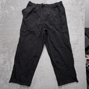 PINK Victoria's Secret Pants Womens XXL Black Jogger Elastic Waist Pockets
